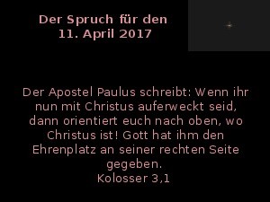 klicke hier, um die Datei herunterzuladen Der Spruch fuer 11.04.2017