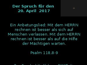 klicke hier, um die Datei herunterzuladen Der Spruch fuer 20.04.2017