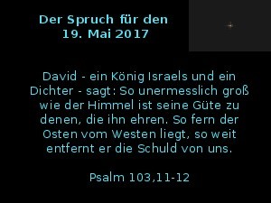 klicke hier, um die Datei herunterzuladen Der Spruch fuer 19.05.2017