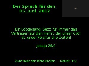 klicke hier, um die Datei herunterzuladen Der Spruch fuer 05.06.17