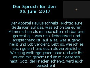klicke hier, um die Datei herunterzuladen Der Spruch fuer 06.06.17