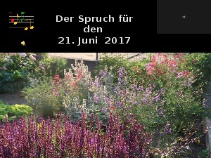 Der Spruch fuer 21.06.17