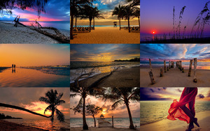 klicke hier, um die Datei herunterzuladen Sunset Beach - Sonnenuntergang am Strand