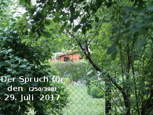 Der Spruch fuer 29.07.2017