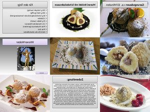 klicke hier, um die Datei herunterzuladen Maroni Knödel mit Schokoladesauce