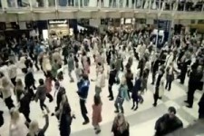 Flashmob auf dem Bahnhof