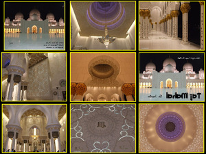 Abu Dhabi-Moschee Scheich Zayed von innen