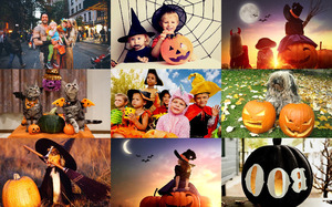 klicke hier, um die Datei herunterzuladen Happy Halloween Kids Pets 2 - Kinder & Haustiere 2