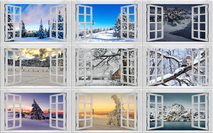 Winter Window 1 - Winter Fenster 1