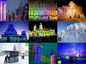 klicke hier, um die Datei herunterzuladen China Festival snow in Harbin