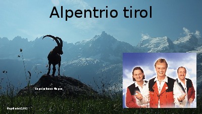 Jukebox - Alpentrio Tirol 001