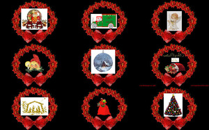 klicke hier, um die Datei herunterzuladen Christmas Wreath - Weihnachtskranz