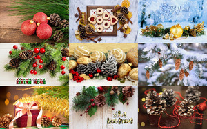 klicke hier, um die Datei herunterzuladen Xmas Cones 2 - Tannenzapfen 2
