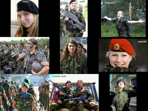 Frauen als Soldaten aus aller Welt