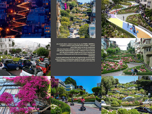 KALIFORNIEN-SAN FRANCISCON Lombard Street.