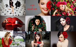 klicke hier, um die Datei herunterzuladen Girls & Red Roses - Mädchen und rote Rosen