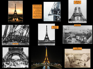 Der Bau des Eiffelturm...von Paris