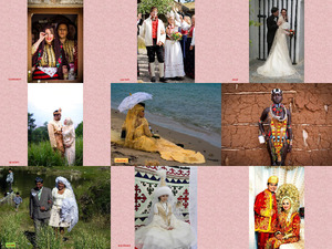 Hochzeitskleider in der Welt