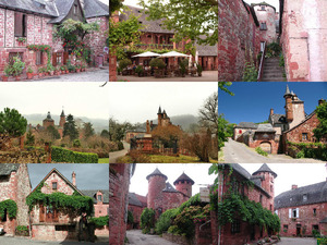 klicke hier, um die Datei herunterzuladen Frankreich - Collonges-la-Rouge, die rote Stadt