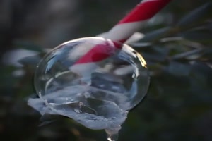 Beobachten, wie eine Blase einfriert