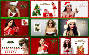 klicke hier, um die Datei herunterzuladen Christmas Ladies 1 - Weihnachtsdamen 1