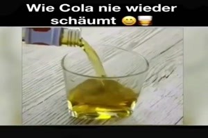 wie Cola nie wieder schaeumt