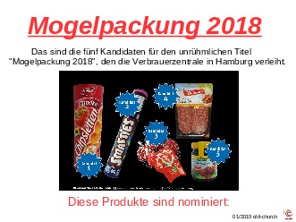 Mogelpackung 2018