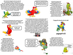 klicke hier, um die Datei herunterzuladen Papageien lustige Vögel