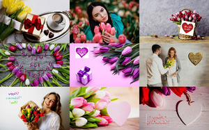 klicke hier, um die Datei herunterzuladen Tulips for Valentine - Tulpen zum Valentinstag