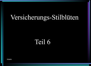 Versicherungs-Stilblueten 6