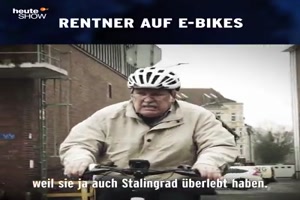Rentner auf E-Bikes