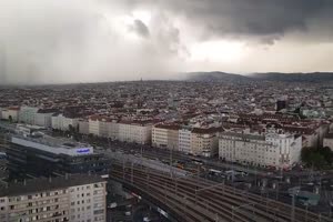 Platzregen über Wien 12.8.2019