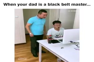 When your dad is a black belt master