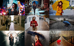 klicke hier, um die Datei herunterzuladen Autumn Umbrellas - Herbst Regenschirme