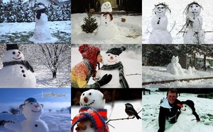 Snowmen of New Year - Schneemnner des neuen Jahres