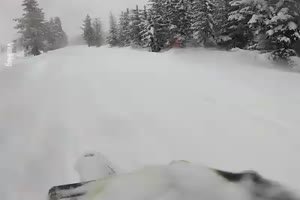 Im Schnee unterwegs