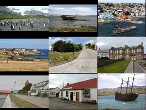 klicke hier, um die Datei herunterzuladen Arriving in Stanley Britisch Falkland Islands.... - Ankunft