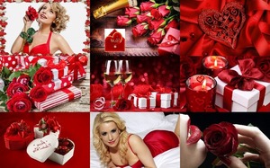 klicke hier, um die Datei herunterzuladen Valentine In Red - Valentinstag In Rot