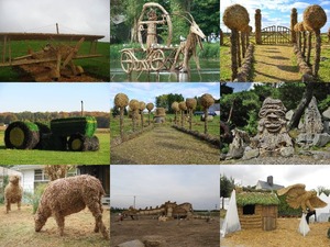 Sculptures de paille