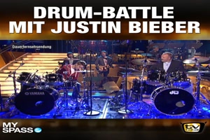 Drum-Battle mit Justin Bieber