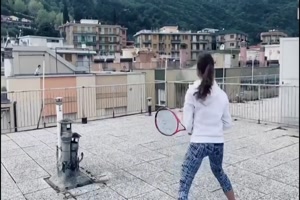 so kann man auch Tennis spielen