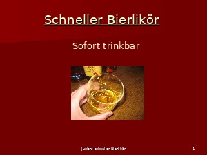 schneller bierlikoer