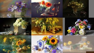 Still Life with flowers - Stillleben mit Blumen