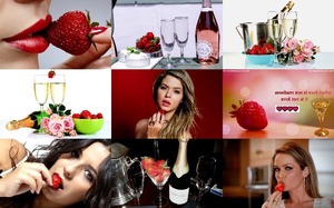 Champagne & Strawberries - Champagner & Erdbeeren