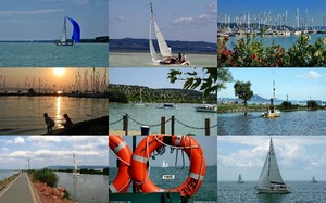 Sailboats on Lake Balaton 1- Segelboote auf dem Plattensee 1