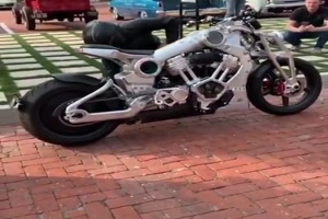 Motorrad mit Wasserstoffmotor