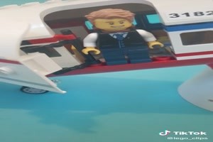 Trump Witz mit Legofiguren