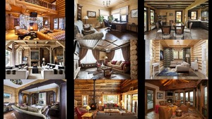 INTERIORS OF WOODEN HOUSES