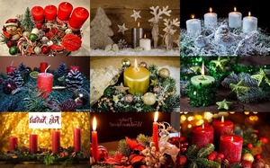Candles of Xmas 1 - Weihnachtskerzen 1