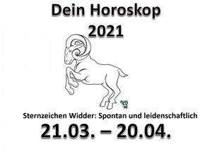 4. Dein Horoskop Widder 2021